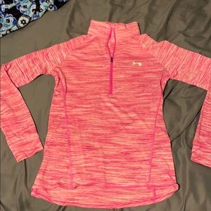 under armour pink quarter zip